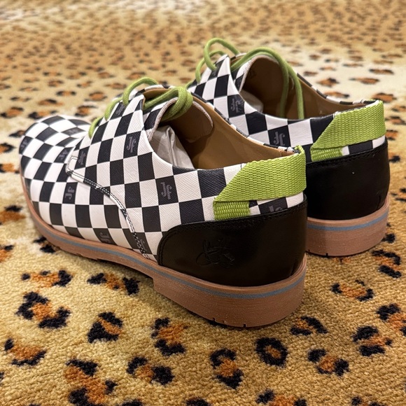 John Fluevog Checkered Men's Shoes - Picture 4 of 10